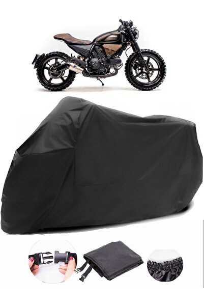 MotoEN حقيبة خلفية Ducati Scrambler Sixty2 متوافقة مع القماش المشمع الأسود لل...