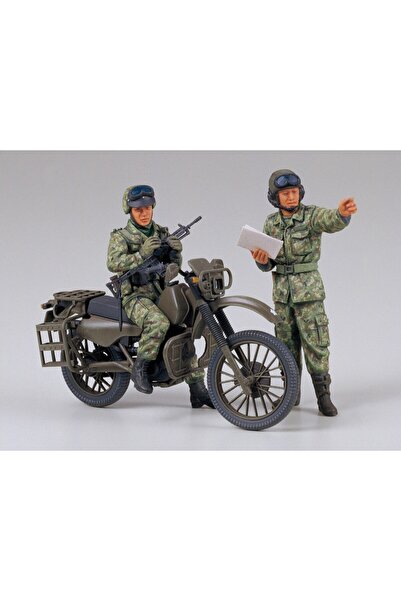 TAMIYA 1/35 Jgsdf Motorcycle Reconnaissance Set Plastik Askeri Motosiklet Maket Kiti, Demonte Hobi Seti