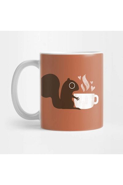 Pixxa Squirrel And Tea Love Mug Cup