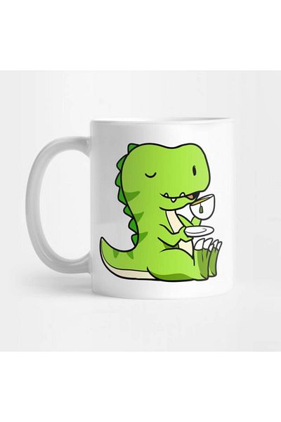 Pixxa Tea Rex - Tea Drinking Dinosaur Mug