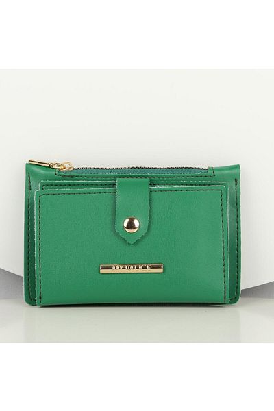 My Valice Women's Leather Wallet and Card Holder 1626 Green