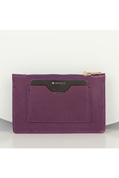 My Valice Women's Leather Wallet and Card Holder 1626 Purple