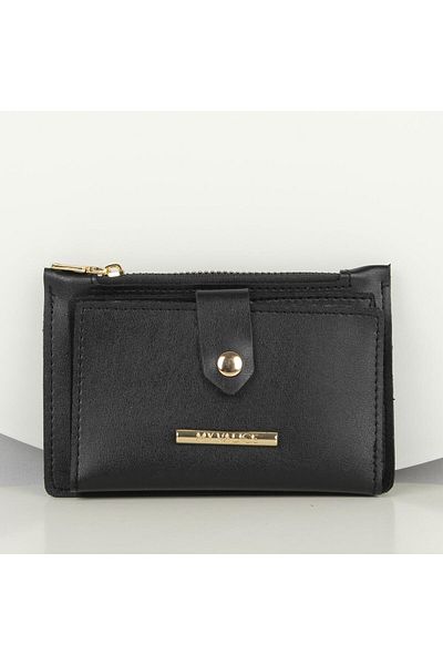 My Valice Women's Leather Wallet and Card Holder 1626 Black