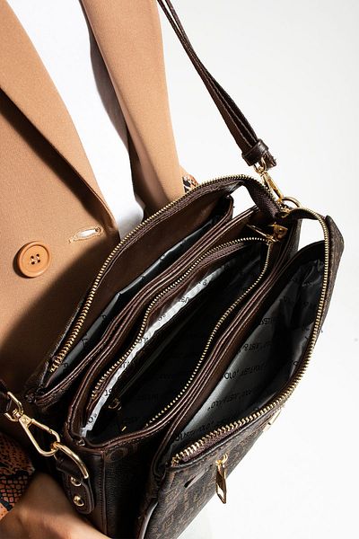 POLO style Geantă de umăr și crossbody model poștal cu 8 compartimente Foarte util