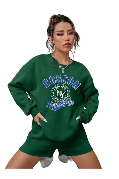 BENROMA BOSTON τυπωμένος unisex υπερμεγέθη ιδρώτας