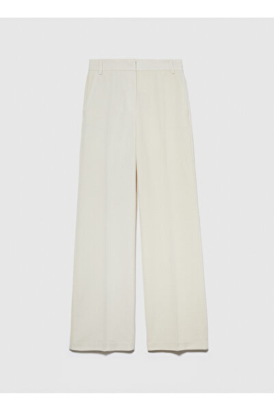 Sisley Κρεμ γυναικείο παντελόνι 4KVXLF02I