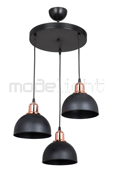 Modelight BELLA 3LÜ AVİZE SİYAH SALON-OTURMA ODASI-ÇOCUK ODASI-YEMEK-YATAK ODASI--ANTRE-MUTFAK