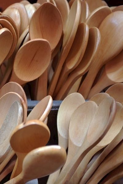 Grandgift Wooden Tablespoon Wooden Dinner Spoon 28 Cm Spoon Wooden One Piece