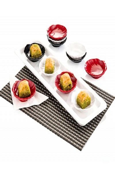 Kazanabil KÜLSAN THERMOSET OYSTER SHAPED MINI BOWL WHITE