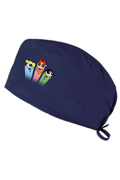 YNK Bonnet cu temă Powerpuff Girls Bonnet chirurgical standard și supradimens...