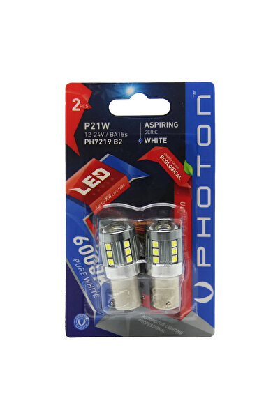 Photon P21W Exclusive Beyaz LED PH7219 Yeni Seri Blister