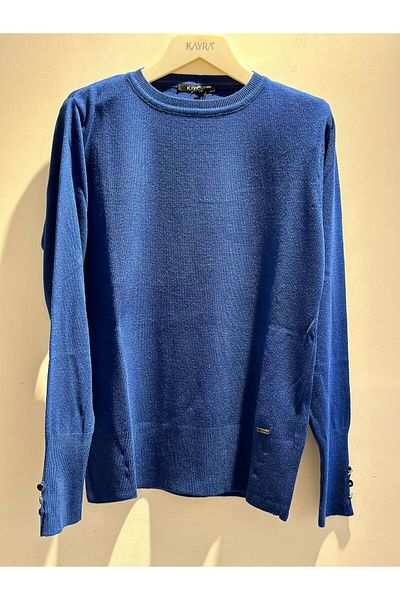 Kayra Crew Neck Knitted Blouse