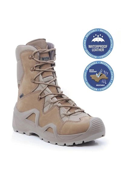 w white stars sports & wear Μαύρες στρατιωτικές μπότες ΑΔΙΑΒΡΟΧΕΣ Χειμερινά ανδρικά παπούτσια Trekking Μπότες θερμικής τακτικής στο νερό και κρύο