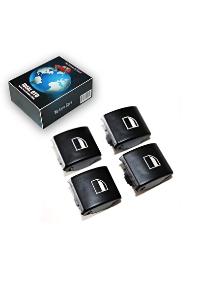 İDEAL OTOMOTİV Bmw 3 Serisi E46 [2001-2007] Cam Açma Düğmesi Kapağı 4 Adet
