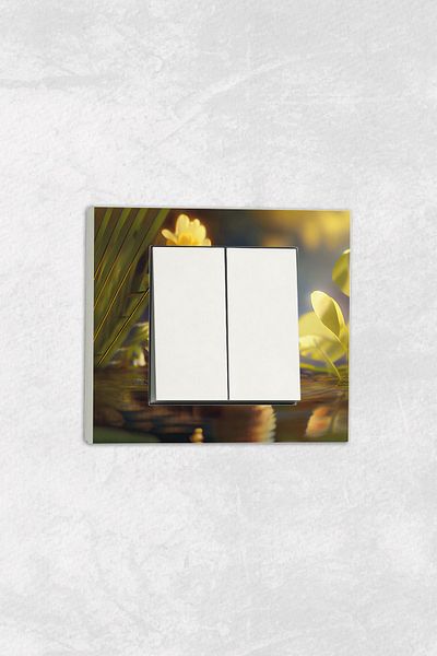 markcat Ovivo Grano (TWO-KEY PIREZ) UV Printed Duck Pattern White Decorative Commitator Frame Included