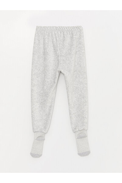 LC Waikiki Elastické zamatové dievčenské dievčenské ponožky pyžamového spodku, 2-dielne