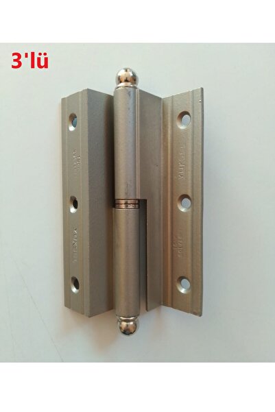 Yüksel Alüminyum Cumbalı Menteşe 10 Cm Saten Sağ 3'LÜ SET