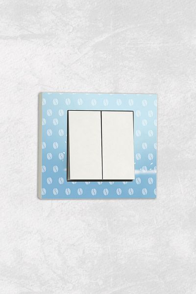 markcat Ovivo Grano (TWO-KEY PIRISE) UV Printed Penguin Pattern White Decorative Commitator Frame Included