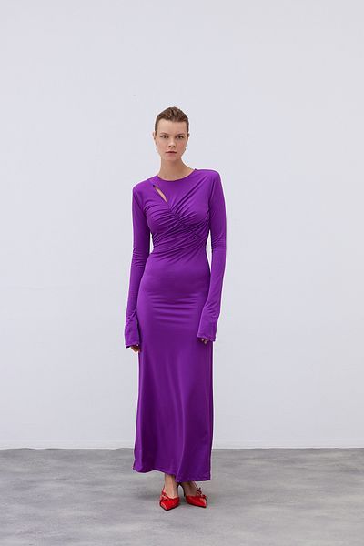 Mozto Mona Long Sleeve Maxi Dress