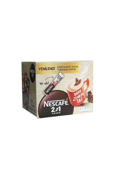 Turuncu Kuruyemiş Nescafe 2 in 1 Unique Coffee Taste & Soft Foam
