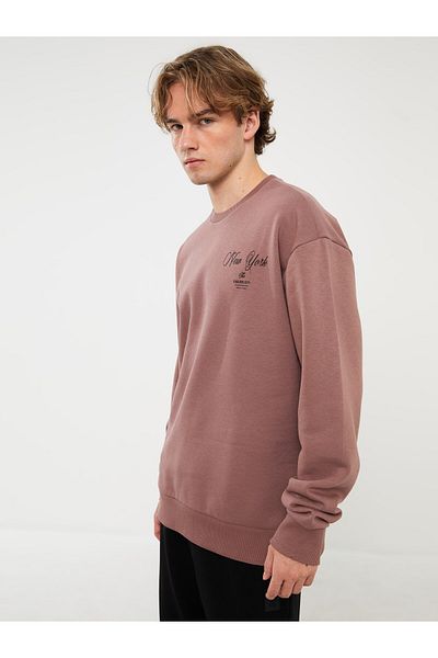 LC Waikiki Ανδρικό φούτερ - Crew Neck, Μακρυμάνικο, εμπριμέ