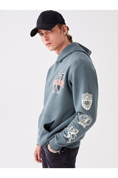 LC Waikiki Чоловіче худі з довгим рукавом та принтом