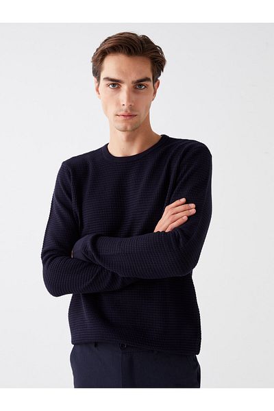 LC Waikiki Ανδρικό Πλεκτό Πουλόβερ - Μακρυμάνικο, Crew Neck