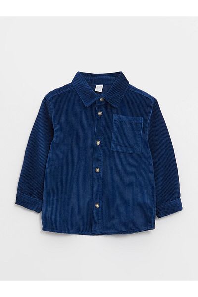 LC Waikiki Langärmliges Basic-Samthemd für Babys