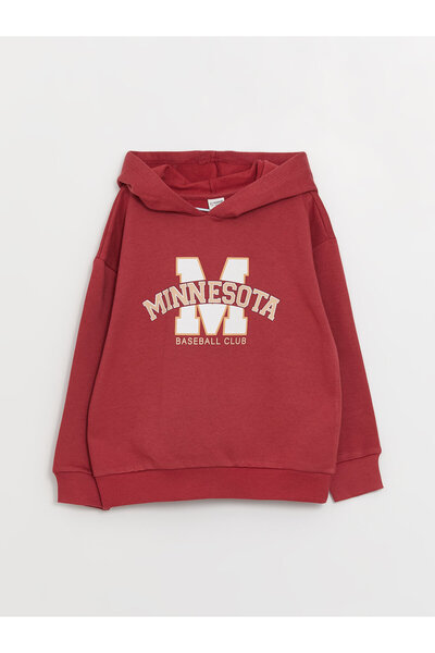 LC Waikiki Printed Long Sleeve Girl's Hoodie (W3)