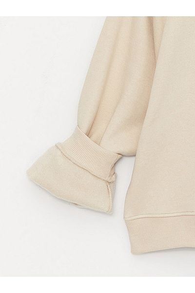LC Waikiki Übergroßes Damen-Sweatshirt – Rundhalsausschnitt, solide lange Ärmel