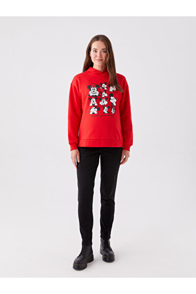 LC Waikiki Μακρυμάνικο κουκούλα εγκυμοσύνης με στάμπα Μίκυ Μάους