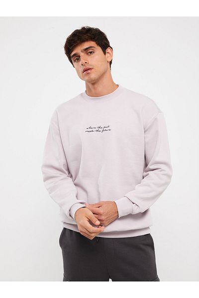 LC Waikiki Ανδρικό φούτερ - Crew Neck, Μακρυμάνικο, εμπριμέ