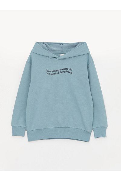 LC Waikiki Printed Long Sleeve Boys' Hoodie