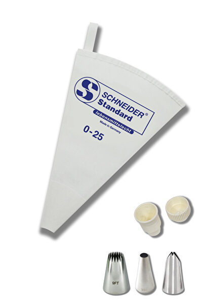 PASTRY PLANET Schneider Bez Krema Sıkma Torbası & Duy Anahtarı & 3 Adet Dekor...