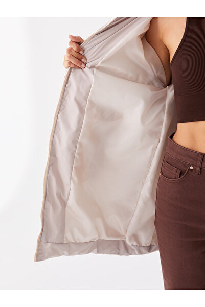 LC Waikiki Dámský kabát s kapucí Puffer