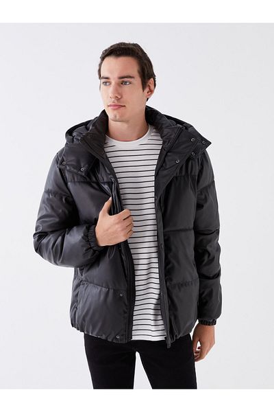 LC Waikiki Pánská bunda Puffer s kapucí – standardní střih
