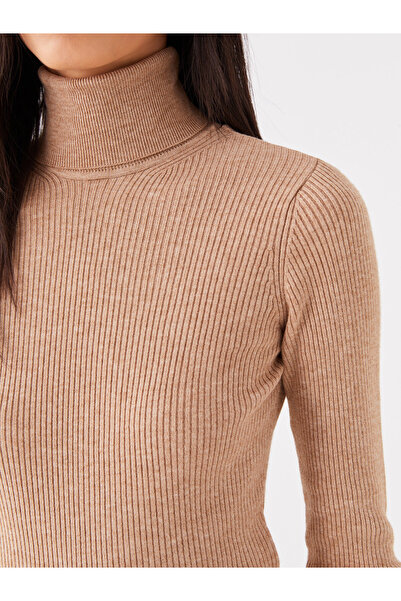 LC Waikiki Pulover de damă cu gât țesut - mânecă lungă solidă