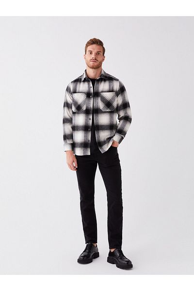 LC Waikiki Long Sleeve Plaid Men's Shirt - Comfortable Fit
