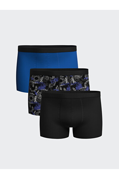 LC Waikiki Standard Mold Flexible Fabric Men's Boxer 3-Piece