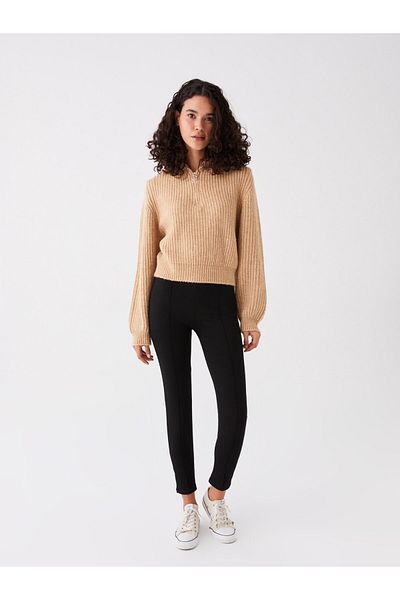 LC Waikiki Női tömör leggings - rugalmas derék