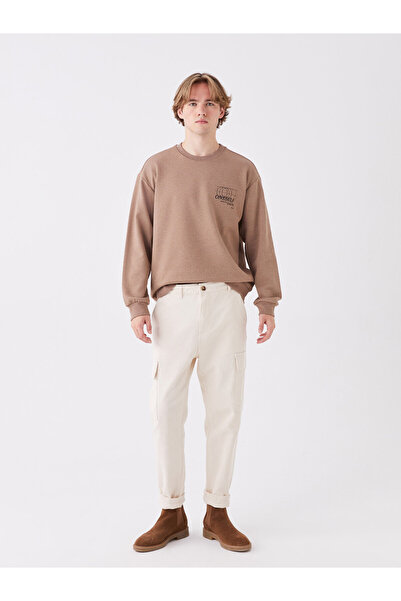 LC Waikiki Ανδρικό φούτερ - Crew Neck, Μακρυμάνικο, εμπριμέ