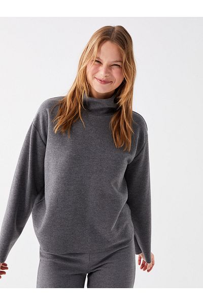 LC Waikiki Turtleneck Women's Knitwear Sweater - Solid Long Sleeve