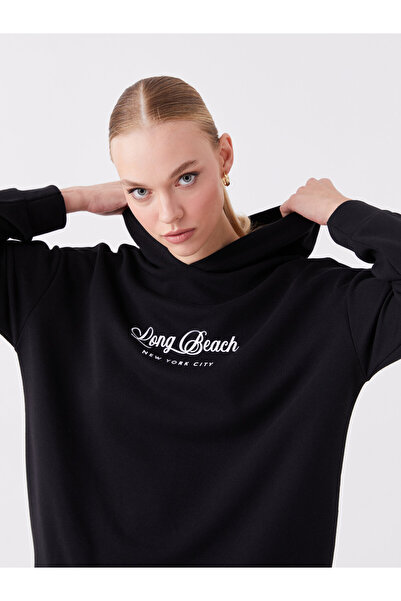 LC Waikiki Oversize dámská mikina s dlouhým rukávem a potiskem