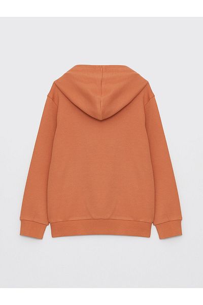 LC Waikiki Hooded Printed Long Sleeve Boys' T-Shirt