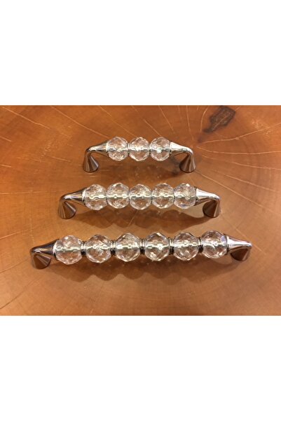 Gürçay Iris Kristal Kulp Krom 128 Mm