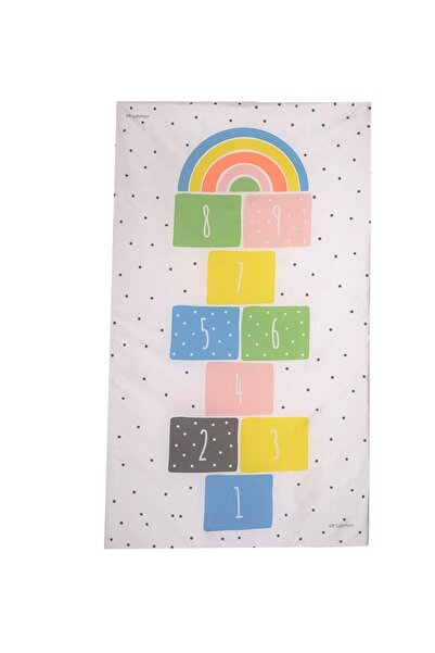 SafeMom 90x145 Aktivite Bebek Çocuk Oyun Halısı, Oyun Matı, Çocuk Odası Halısı - Seksek