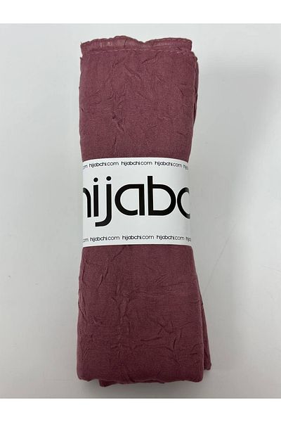 hijabchi Σάλι Μπαμπού Κρασ - Ροζ Σκόνη