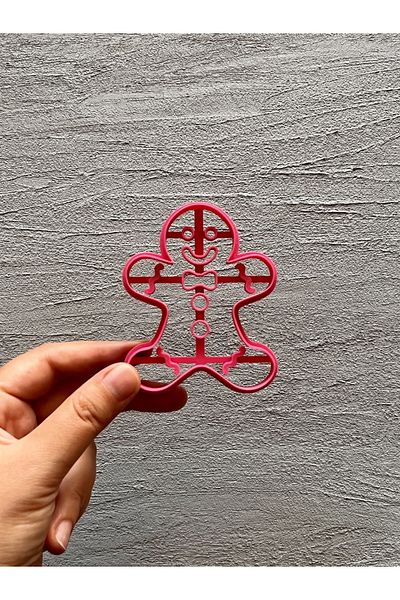 lizzinsa 8cm Gingerbread Man Cookie Mold - New Year