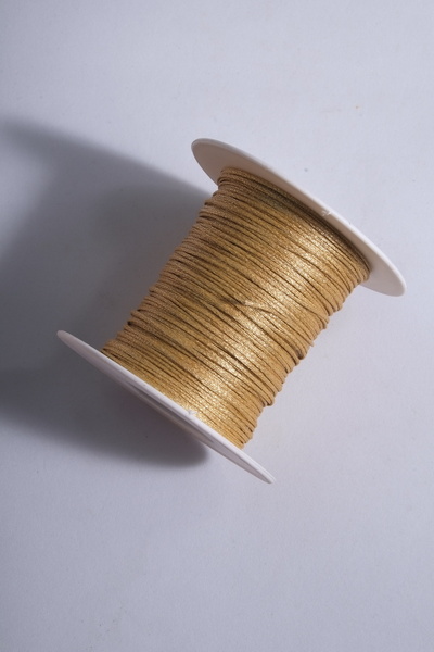 Eskişehir hobi sanat Gilded Silvery Gold 1.0 Mm 50 Meters Waxed Thread Decorative Ornament Package Bracelet Jewelry Design Thread