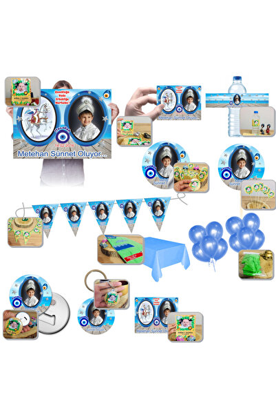 CiciMagnet Sünnet Mevlüdü Süsleme Seti Konsepti Afiş Magnet Banner Flama ve D...